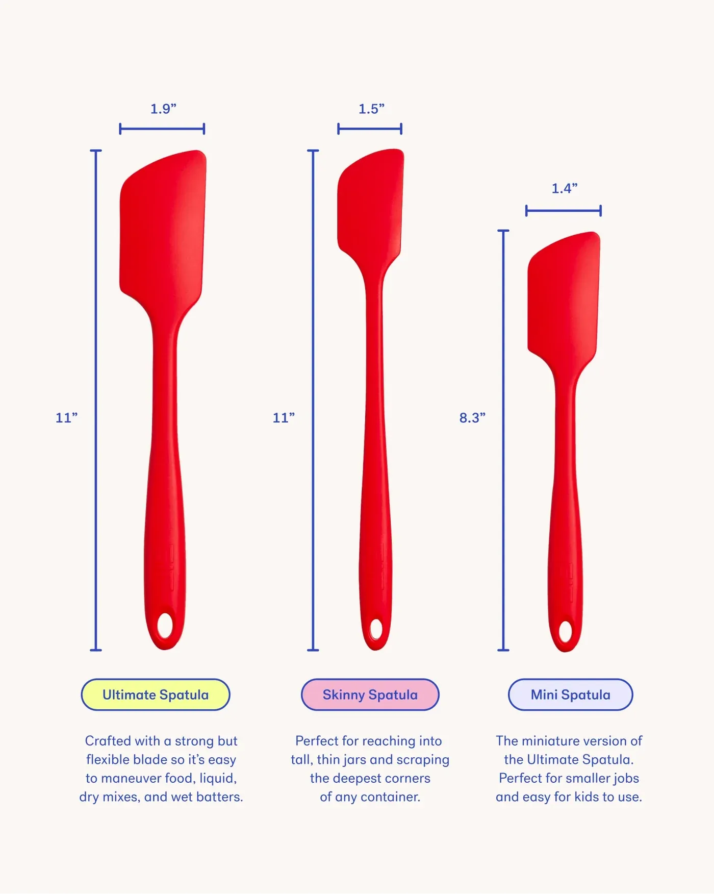 GIR Skinny Spatula Red