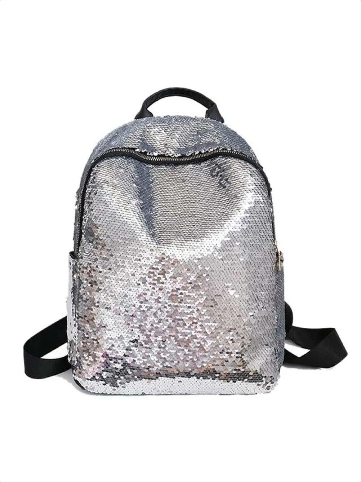 Girls 16" Iridescent Sequined Backpack