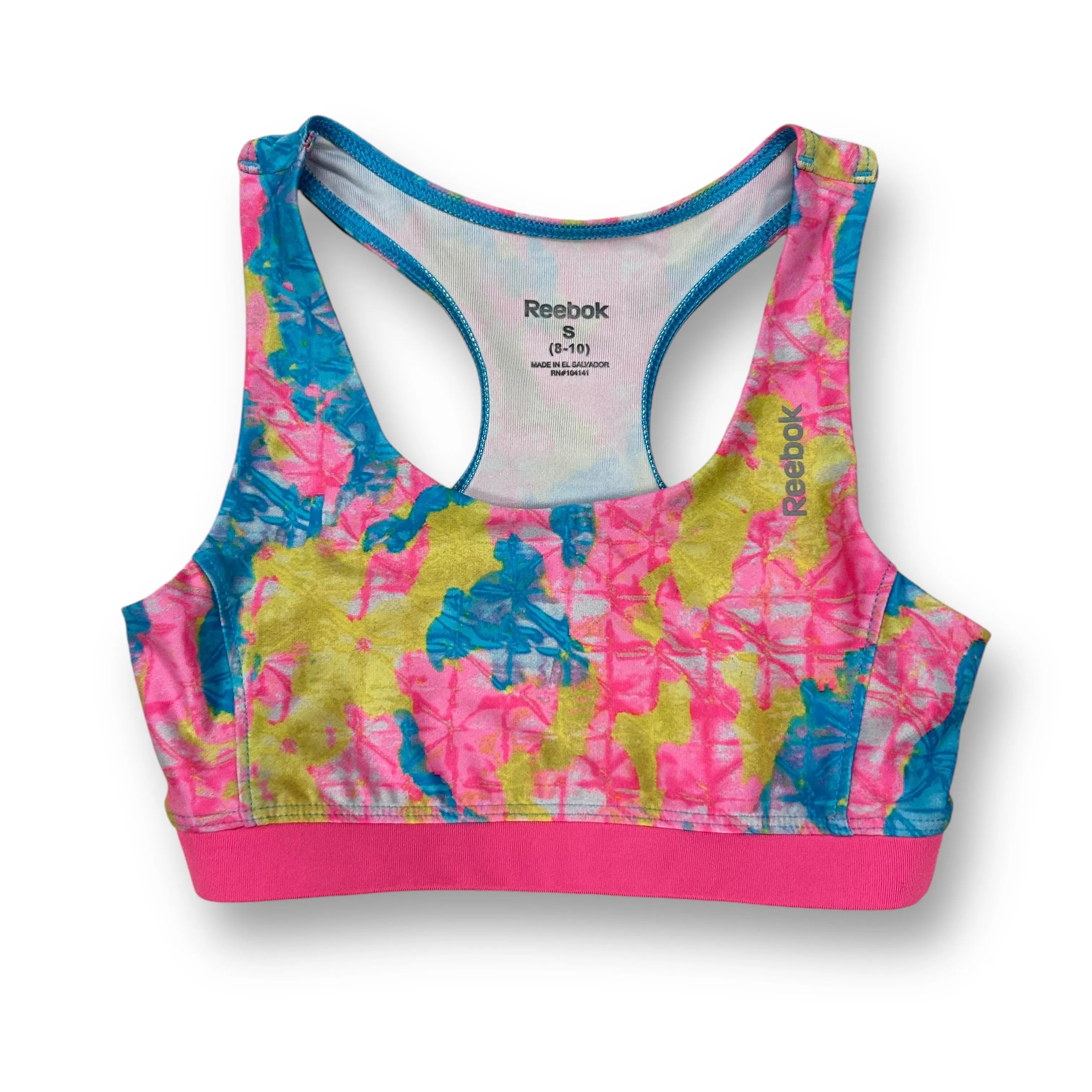 Girls Reebok Size 8-10 S Tie Dye Under Layer Activewear