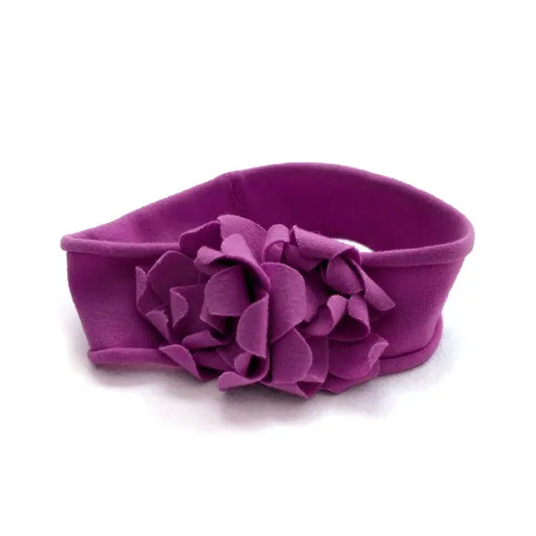 Girl's Soft Fabric Floral Stretch Headband