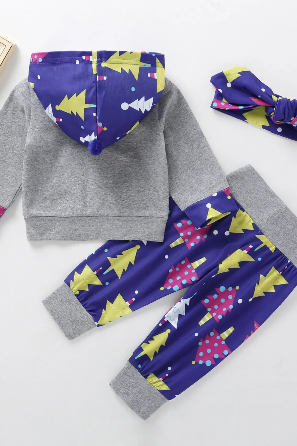 Girls Tree Graphic Hoodie and Pants Set