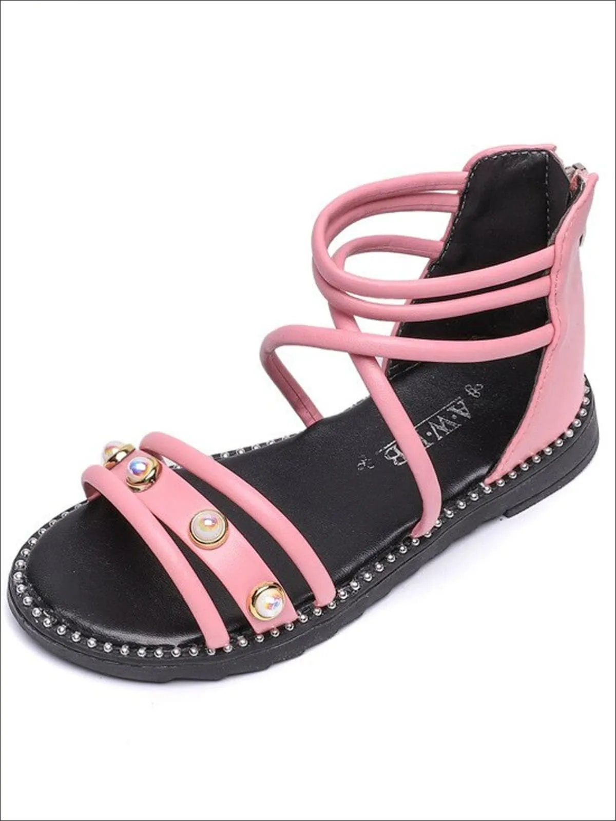 Girls Your Best Adventure Ahead Gladiator Sandals By Liv and Mia