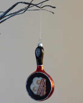 Gisela Graham Bacon and Eggs Frying Pan Bauble