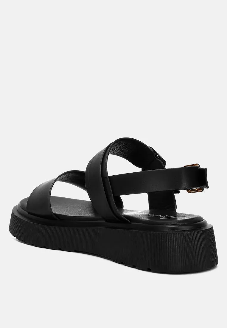 Gladen Pin Buckle Platform Sandals