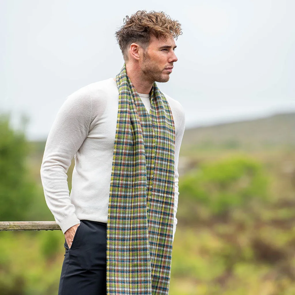 Glen Mini Check Lambswool Scarf