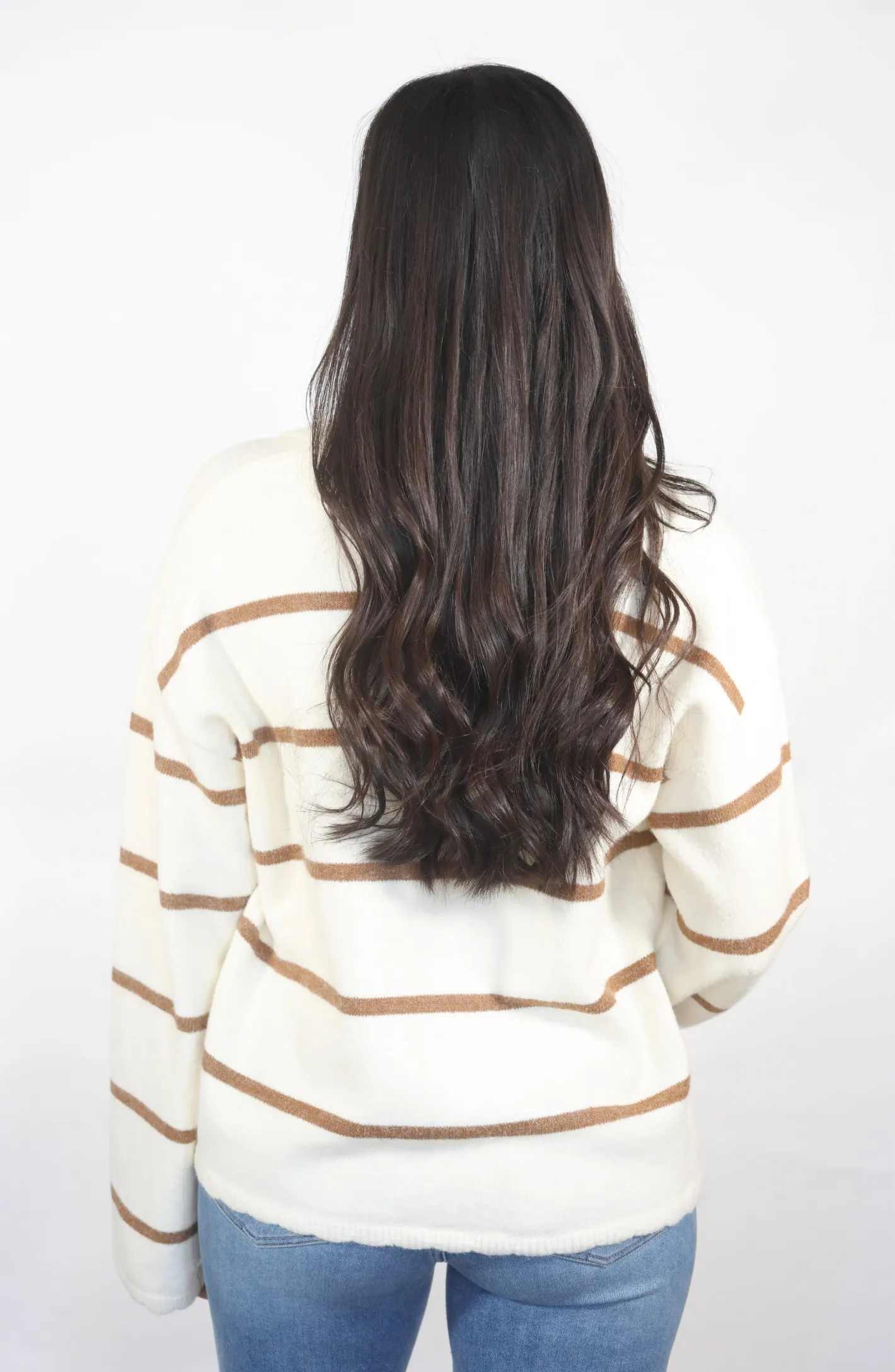 Glimpse Into Tomorrow Cream Striped Cardigan Sweater