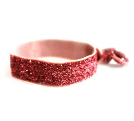 Glitter Dusky Rose Hair Tie (SKU 5049)