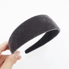 glittering velvet flat headband basic women hairband