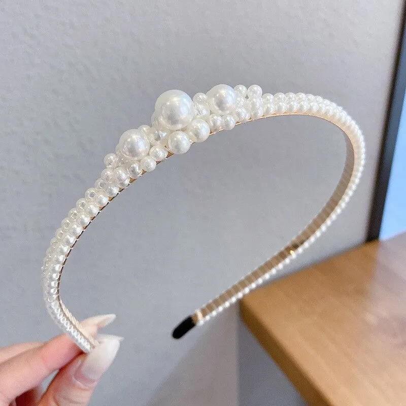 Glitzy Pearl Accent Headband Collection