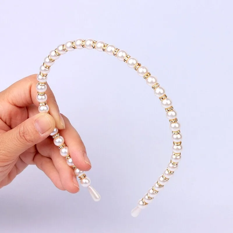 Glitzy Pearl Accent Headband Collection