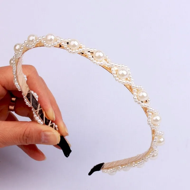 Glitzy Pearl Accent Headband Collection