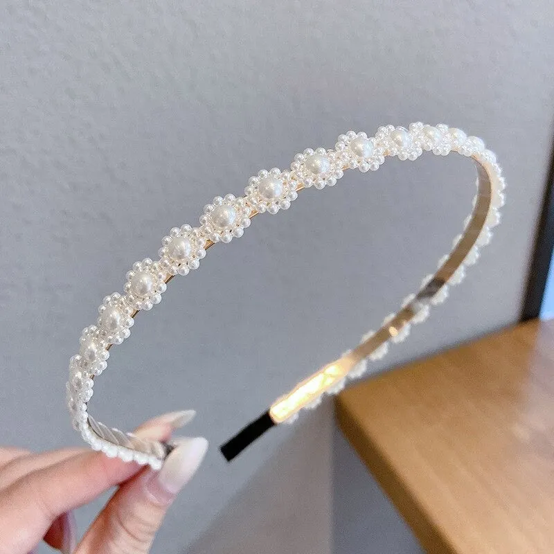 Glitzy Pearl Accent Headband Collection