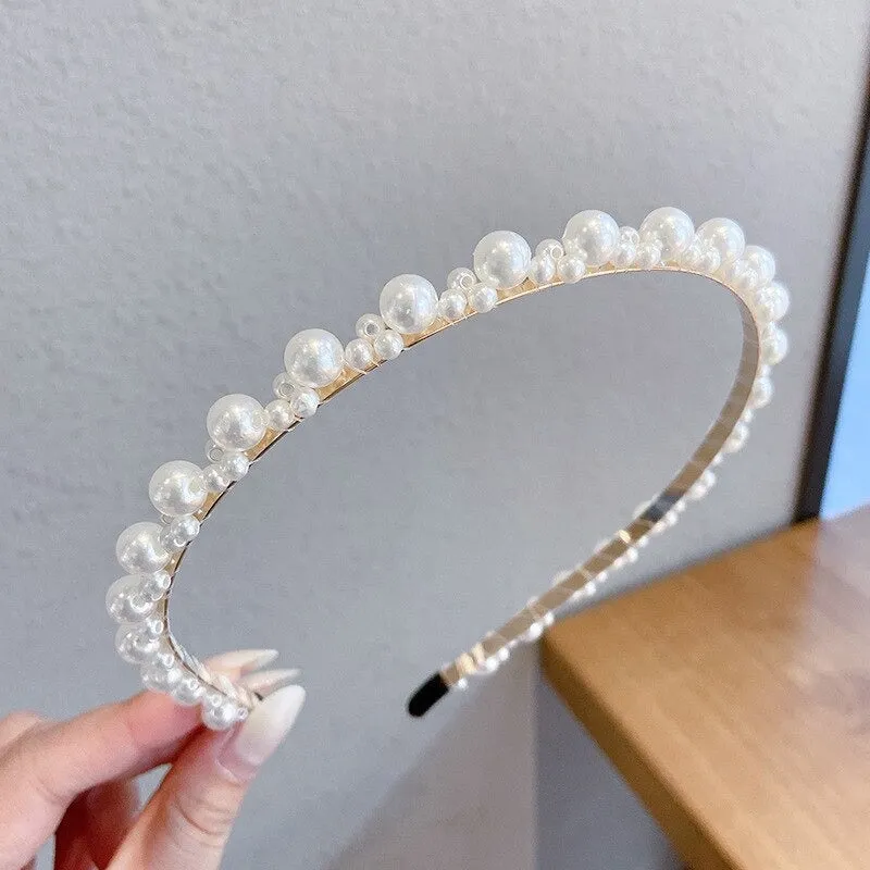 Glitzy Pearl Accent Headband Collection