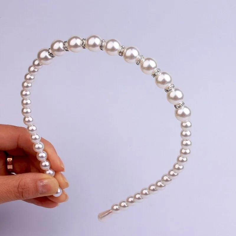 Glitzy Pearl Accent Headband Collection