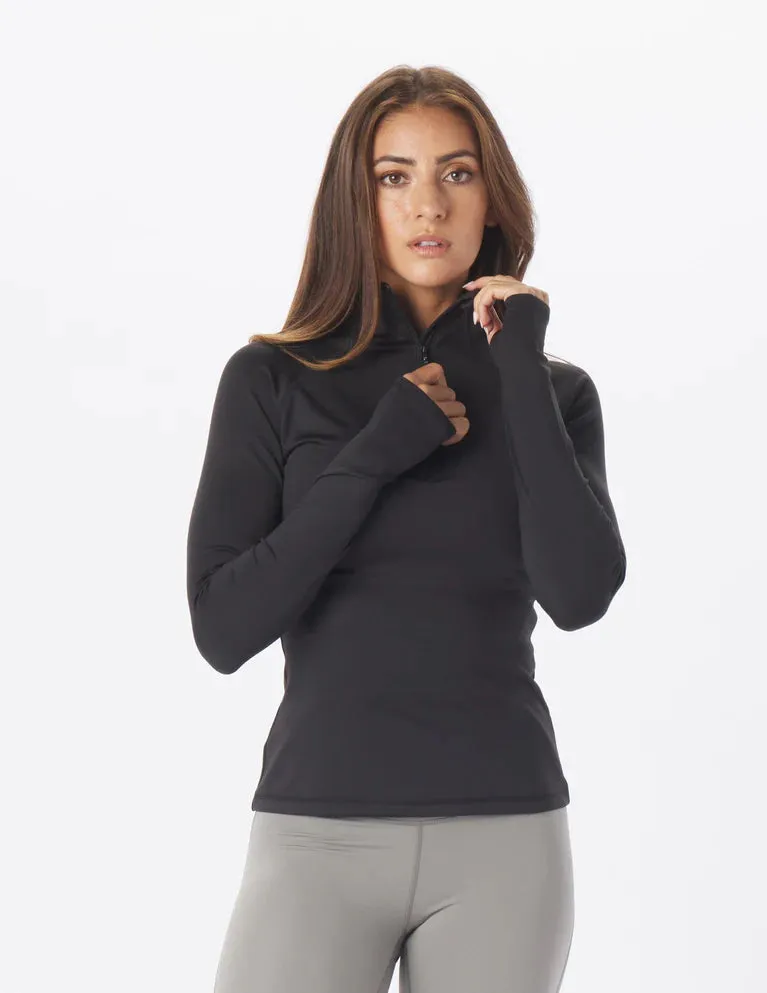 Glyde Quarter Zip Black