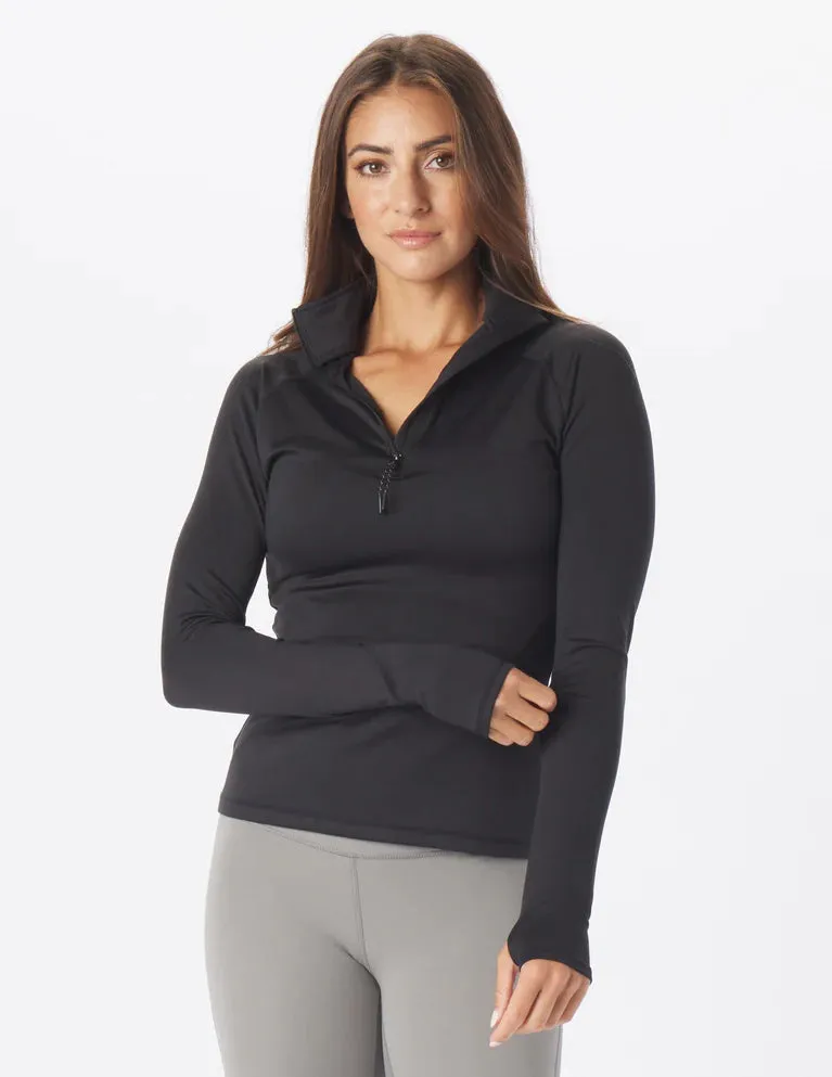 Glyde Quarter Zip Black