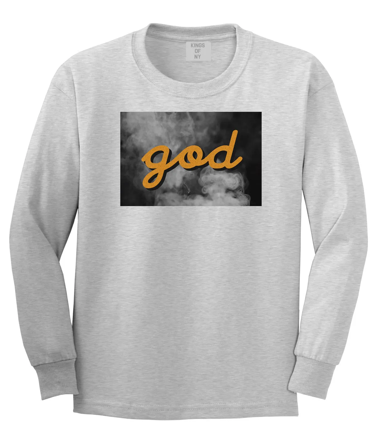 God Up In Smoke Puff Goth Dark Long Sleeve T-Shirt