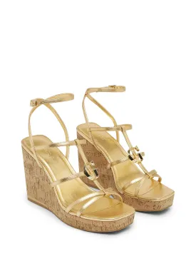 Gold Felia Wedge Heels