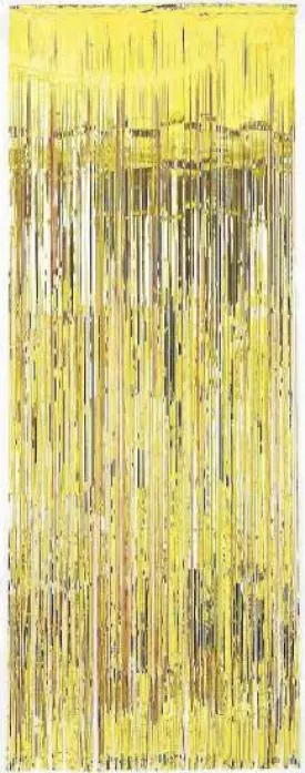 Gold Metallic Curtain 8' | 1 ct