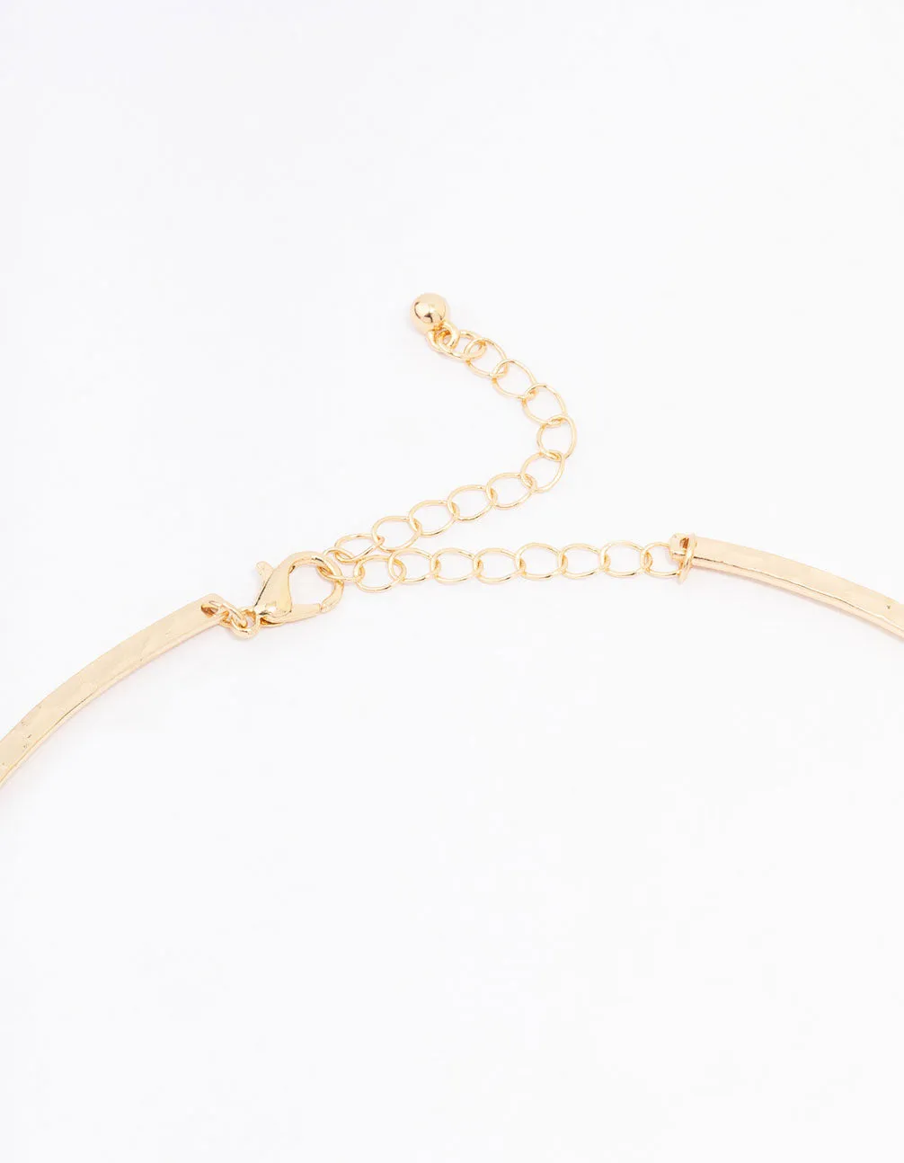 Gold Oval Statement Necklace