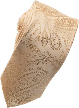 Gold Paisley Tone on Tone Necktie