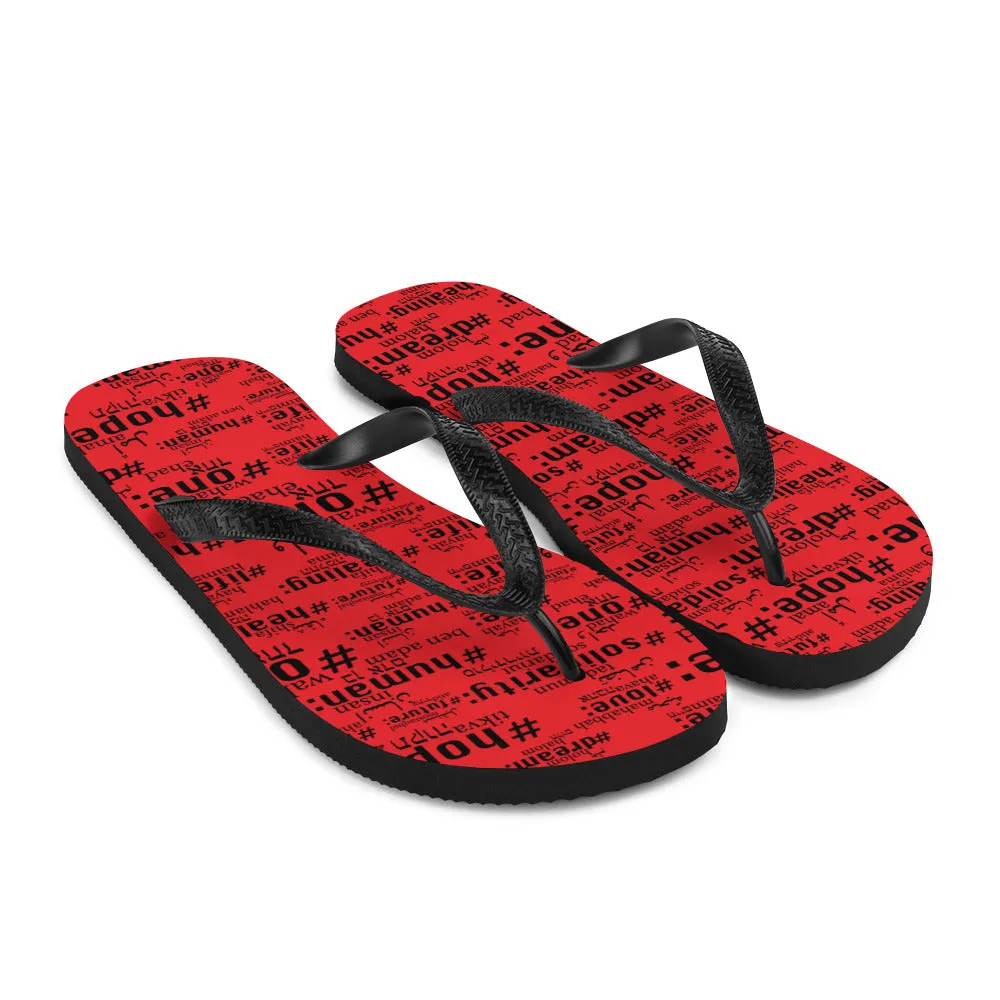 Good Word Project Red Flip-Flops