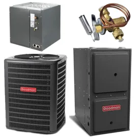 Goodman 3.5 Ton Cooling 15.5 SEER; 80k BTU Heating; 97% AFUE Gas Electric Air Conditioner System