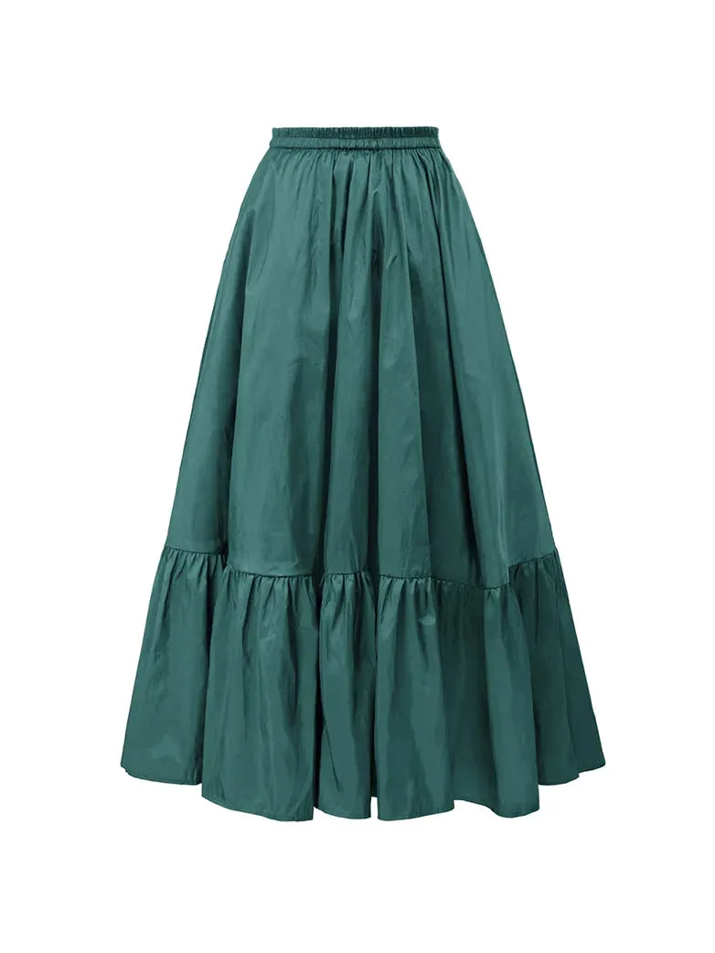 Gothic Chameleon High-Low Drawstring Skirt