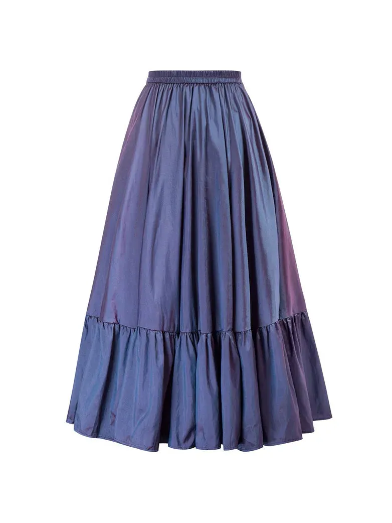 Gothic Chameleon High-Low Drawstring Skirt