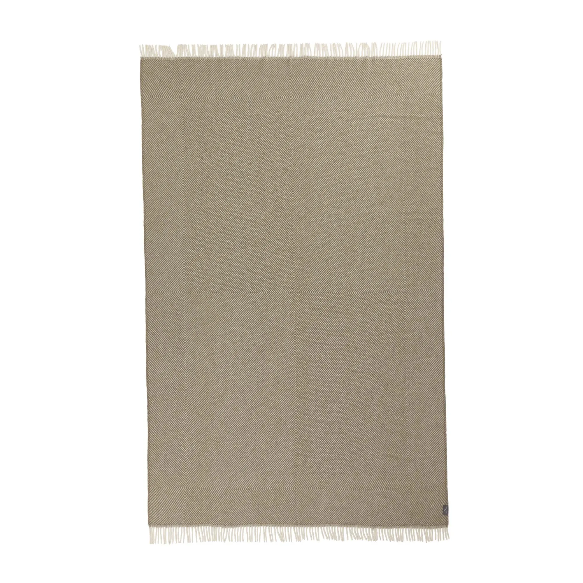 Gotland Blanket [Olive green & Off-white]