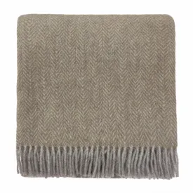 Gotland Sheri Blanket [Olive green/Grey]