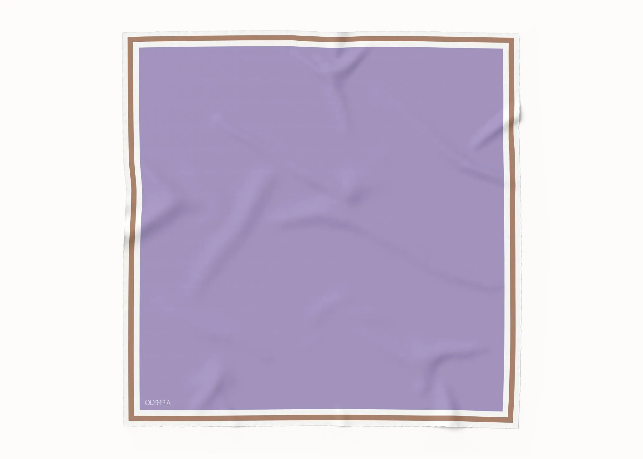 Grace Lilac/Caramel Silk Scarf - 89x89cm - Imperfect