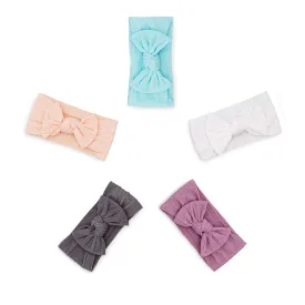 Grace Set - Cable Knit Knotted Headbands - 5 Pack