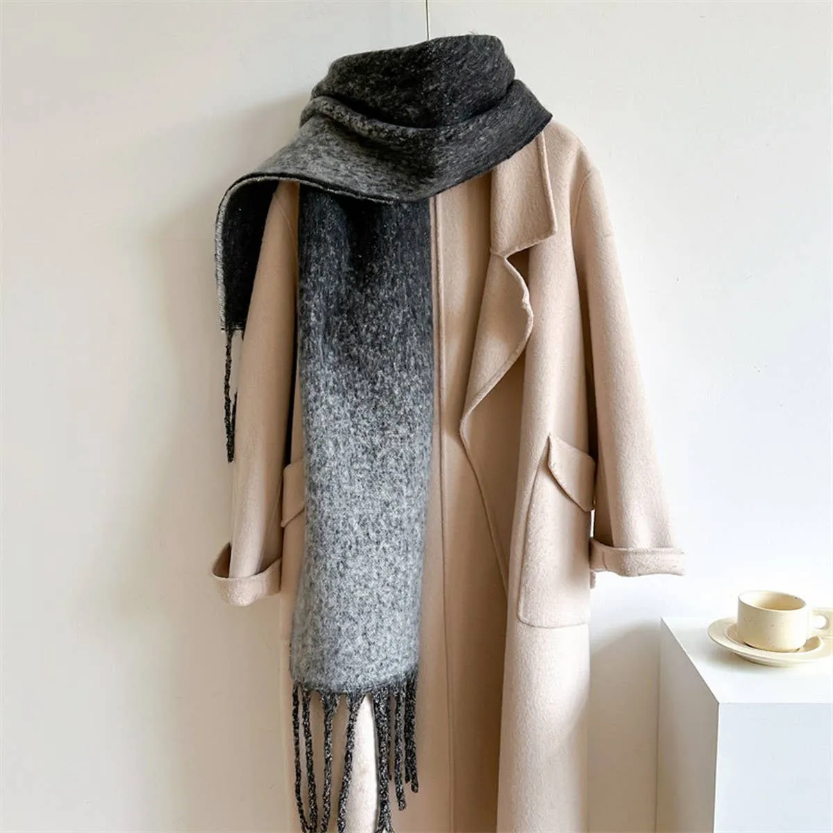 Gradient Scarf - Dark Grey