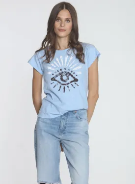 Graphic Ava Tee - Sky Eye Rays