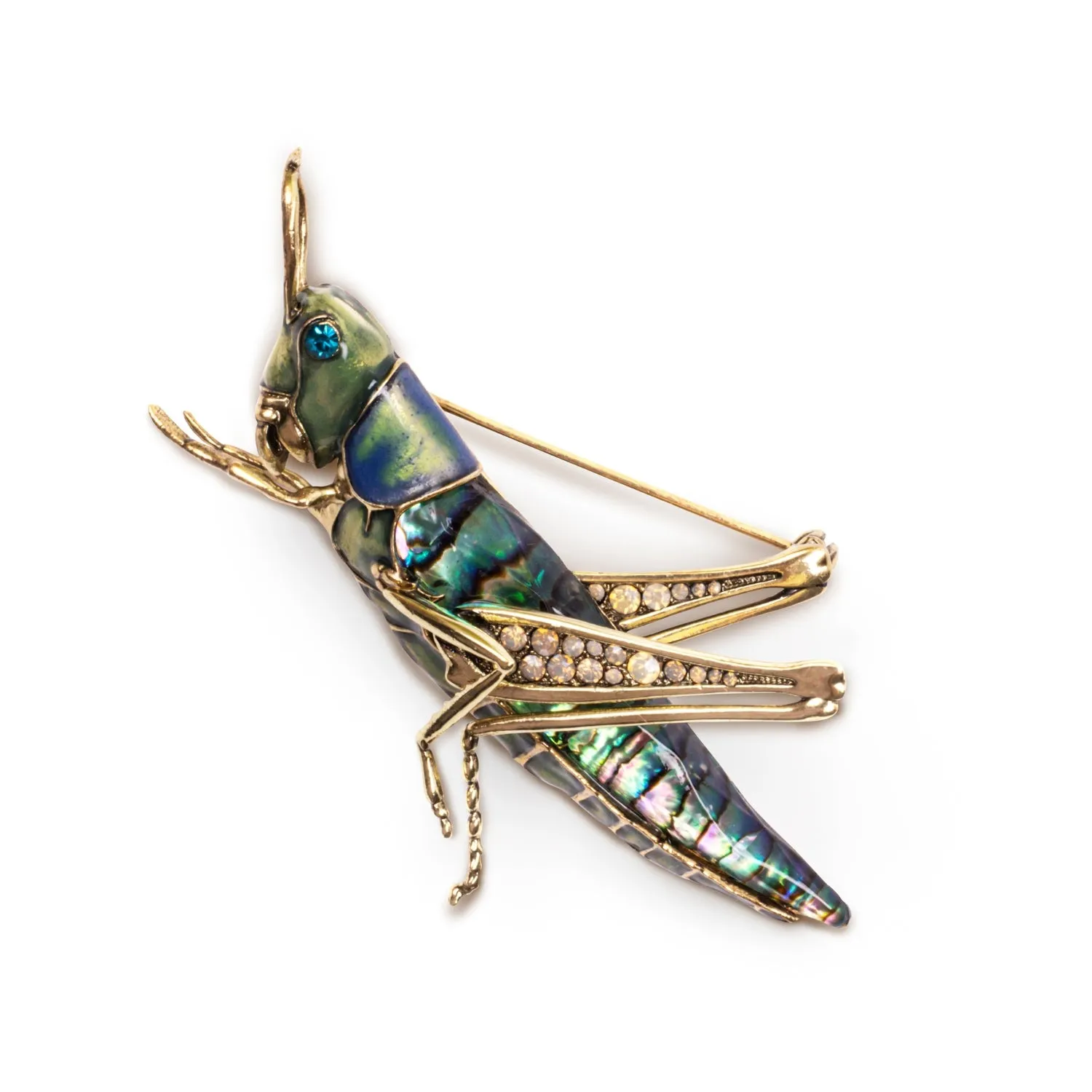 Grasshopper Brooch