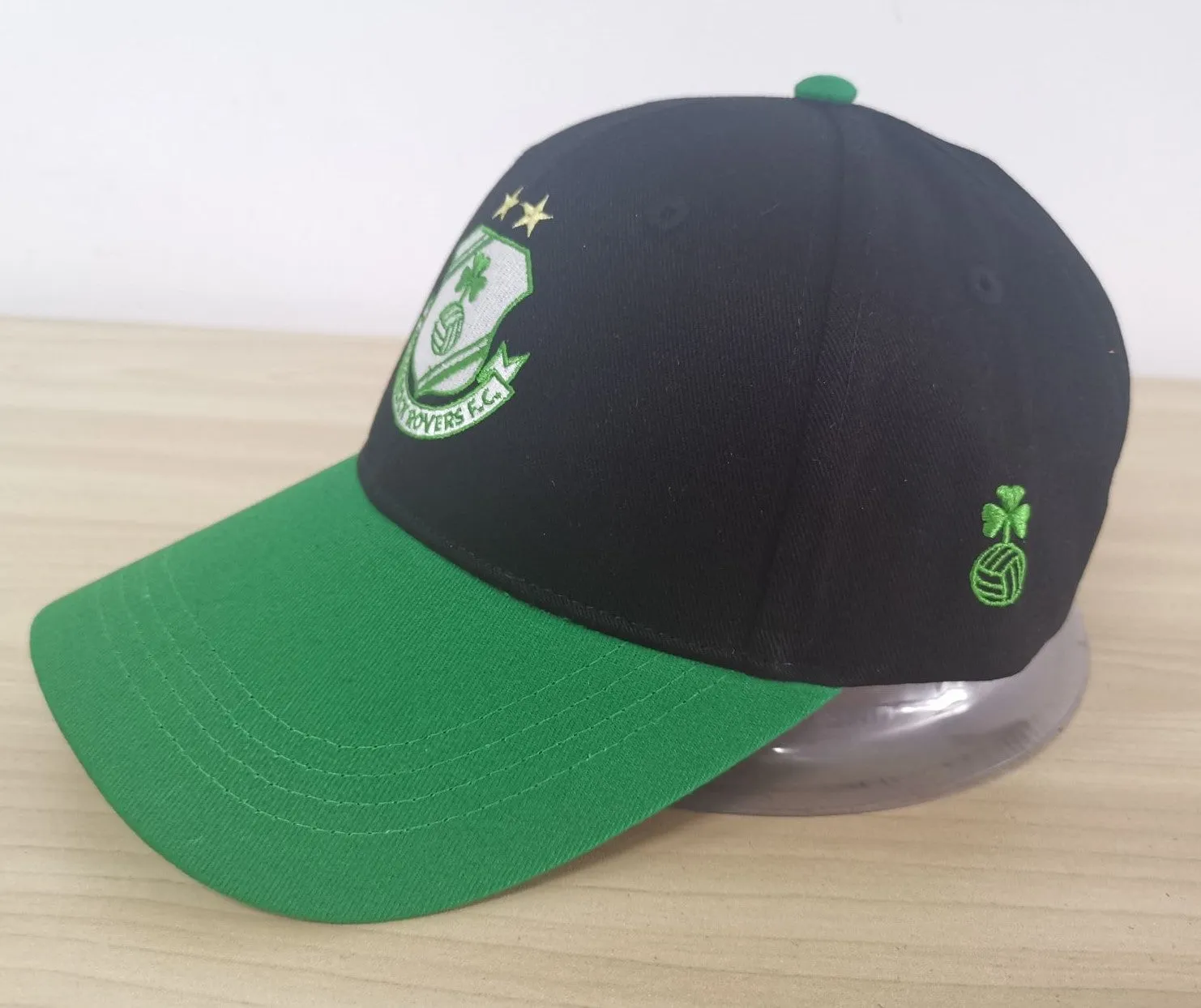 Green & Black Peaked Cap