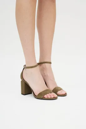 Green Cut Out Sandal