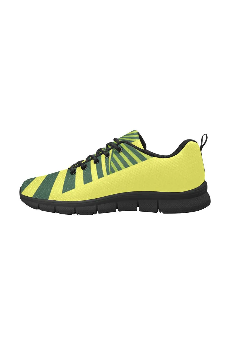 Green Illusion Women's Breathable Running Shoes (Model 055)