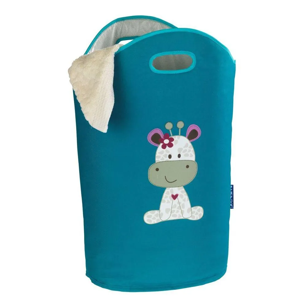 Greta Kids Laundry Hamper Petrol Blue