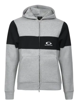 Grey and Black Sporty Hoodie