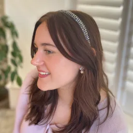 Grey Headband Thin Headband Sparkly