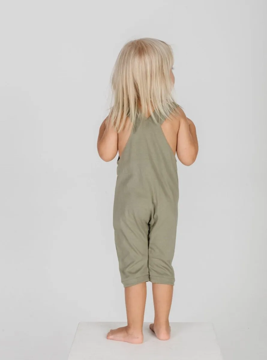 Grow with Me Romper in Olive