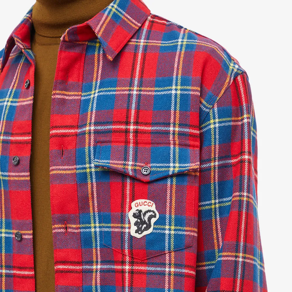 Gucci Checked Logo Flannel Shirt