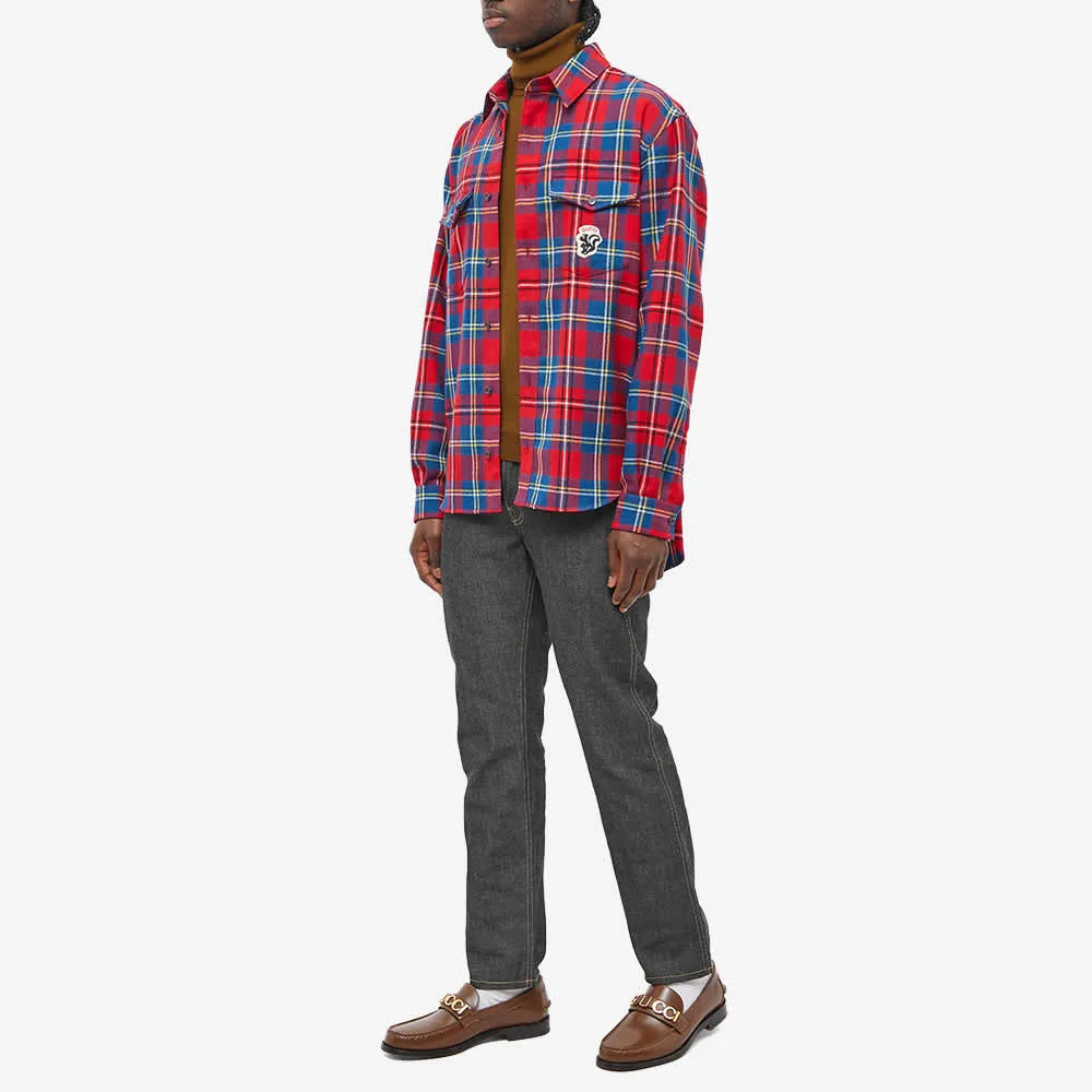 Gucci Checked Logo Flannel Shirt