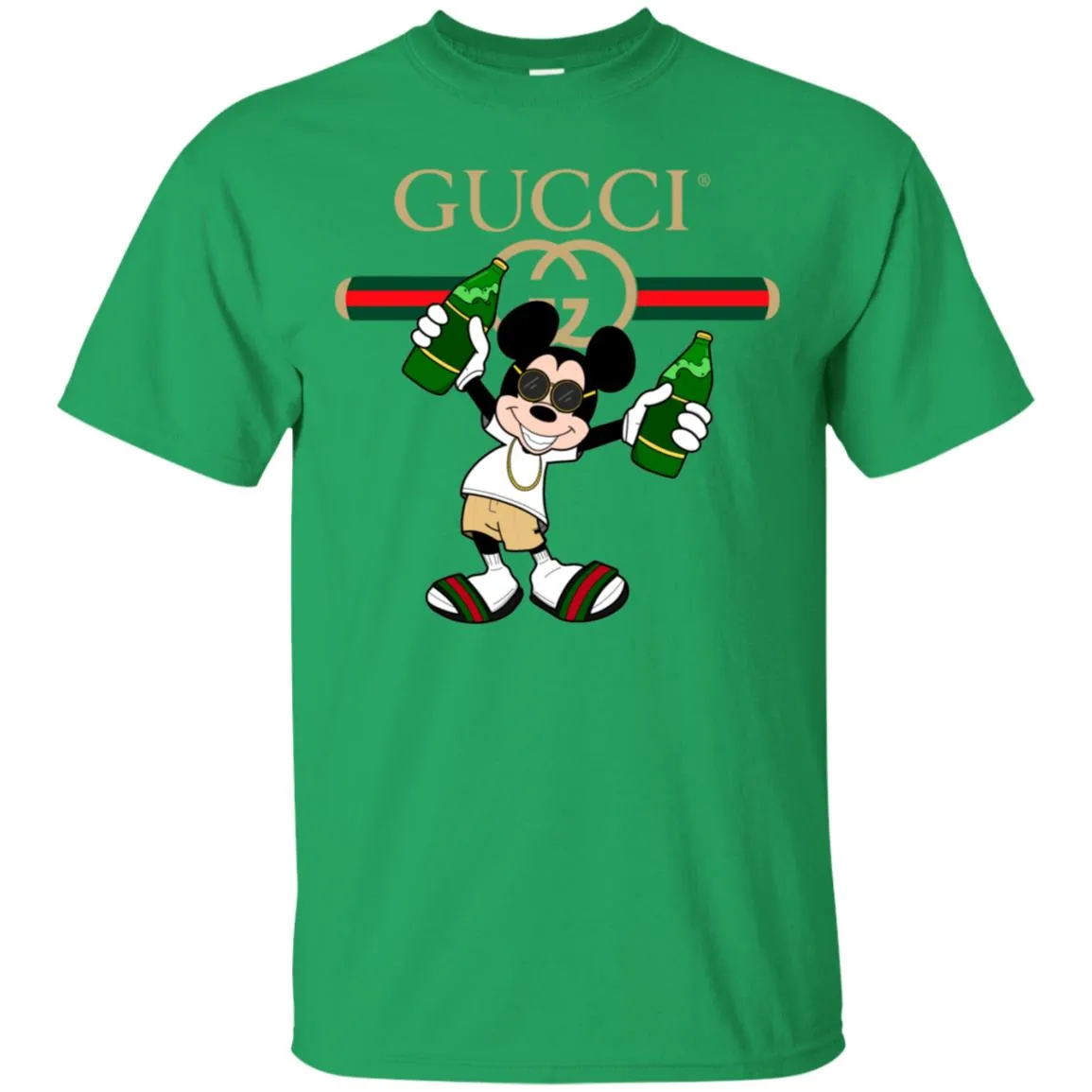 Gucci Mickey Mouse Top Trending T-shirt Men Cotton T-Shirt