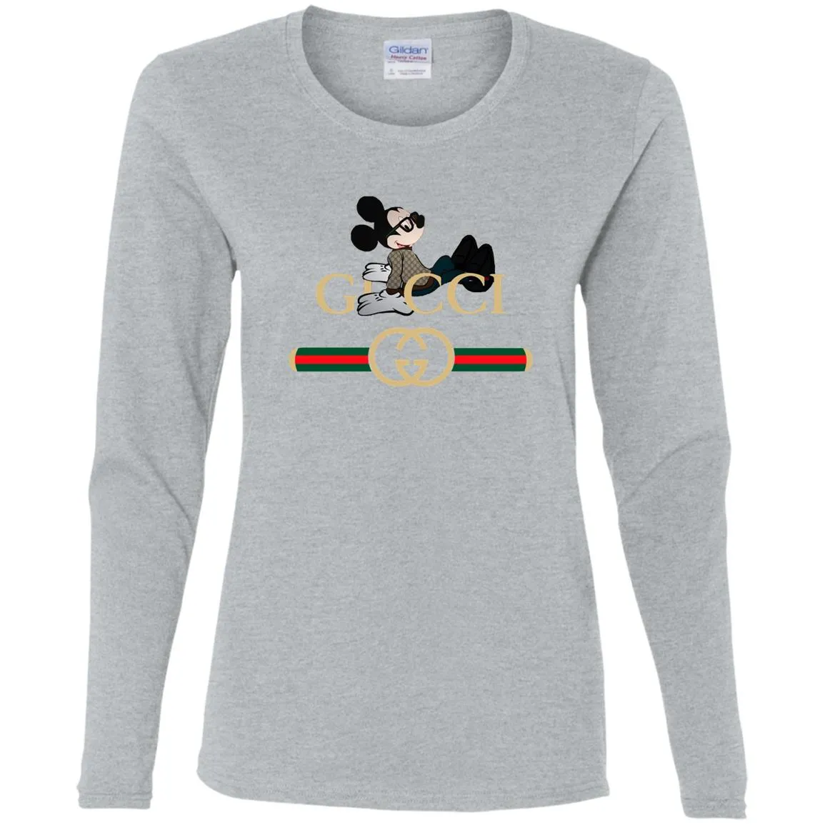 Gucci Mickey T-shirt Women Long Sleeve Shirt