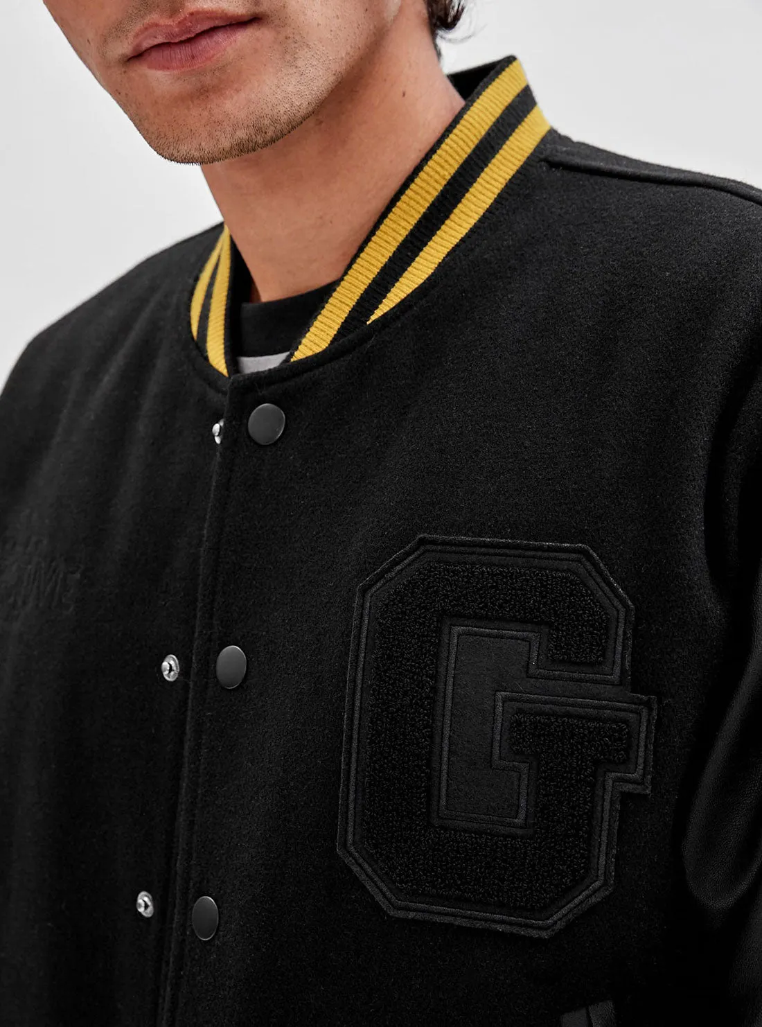 Guess Originals x Batman Black Letterman Jacket