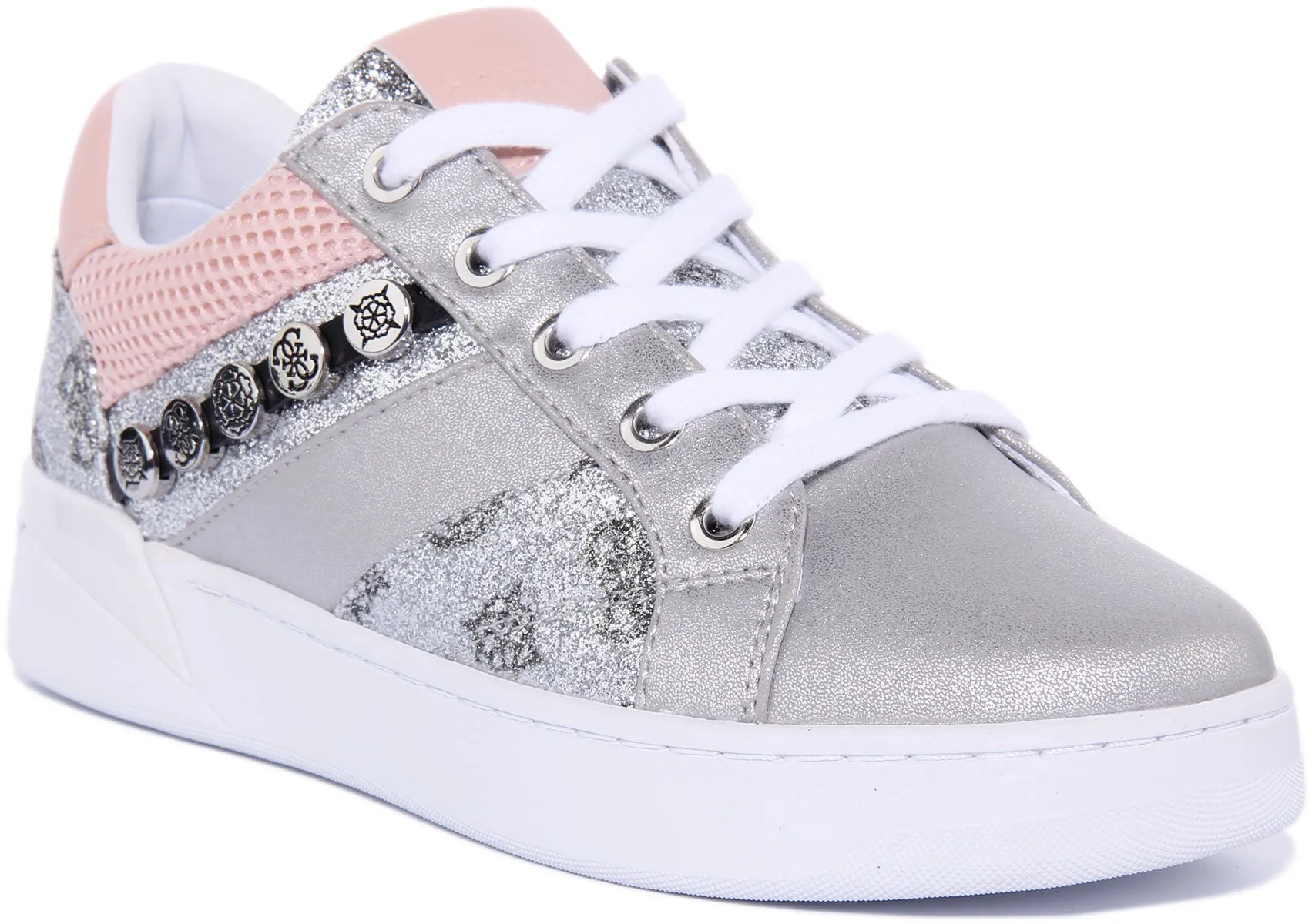 Guess Roxo 4G Peony In Silver For Women