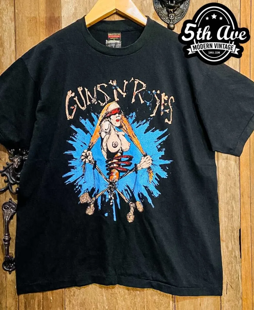 Guns N' Roses Pretty Tied Up Tour 1992 - New Vintage Band T shirt